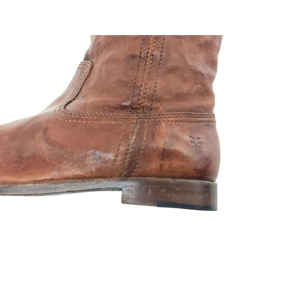 Frye Anna Women’s Mid Pull On Boots Brown Leather Size 8M - Picture 9 of 14